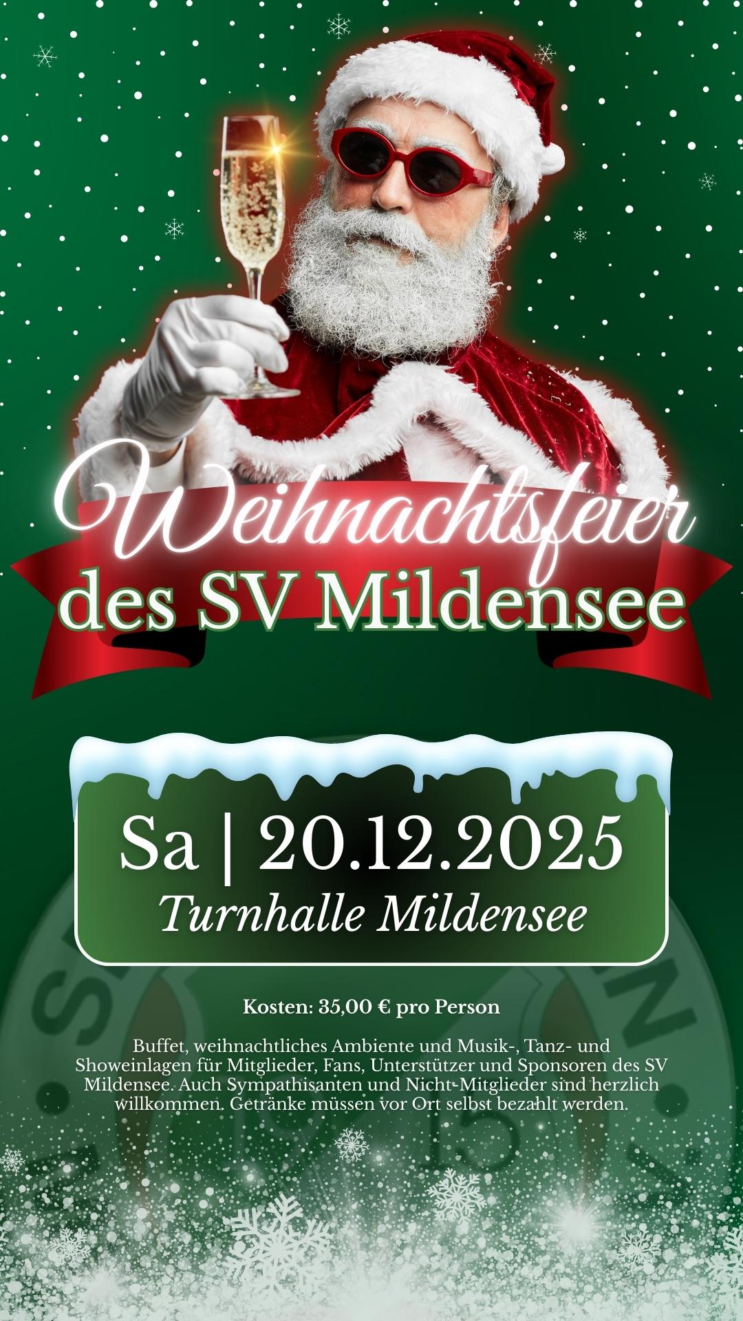 Weihnachtsfeier des SV Mildensee