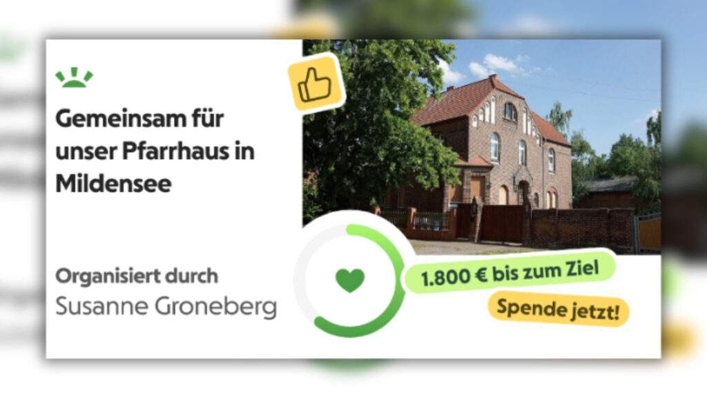 Spendenaktion Pfarrhaus